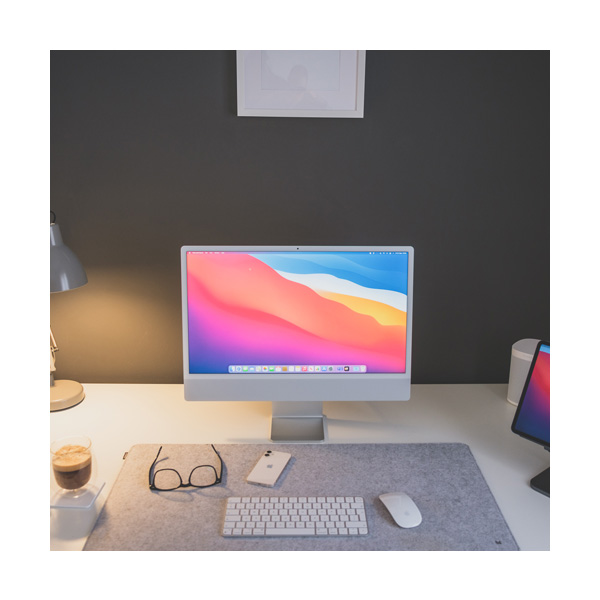 کامپیوتر اپل 24 اینچ مدل iMac 2021 M1 رم 8 گیگابایت ظرفیت 256 گیگابایت Apple iMac 24-inch 2021 M1 8GB RAM 256GB SSD Silver All-in-One - MGTF3